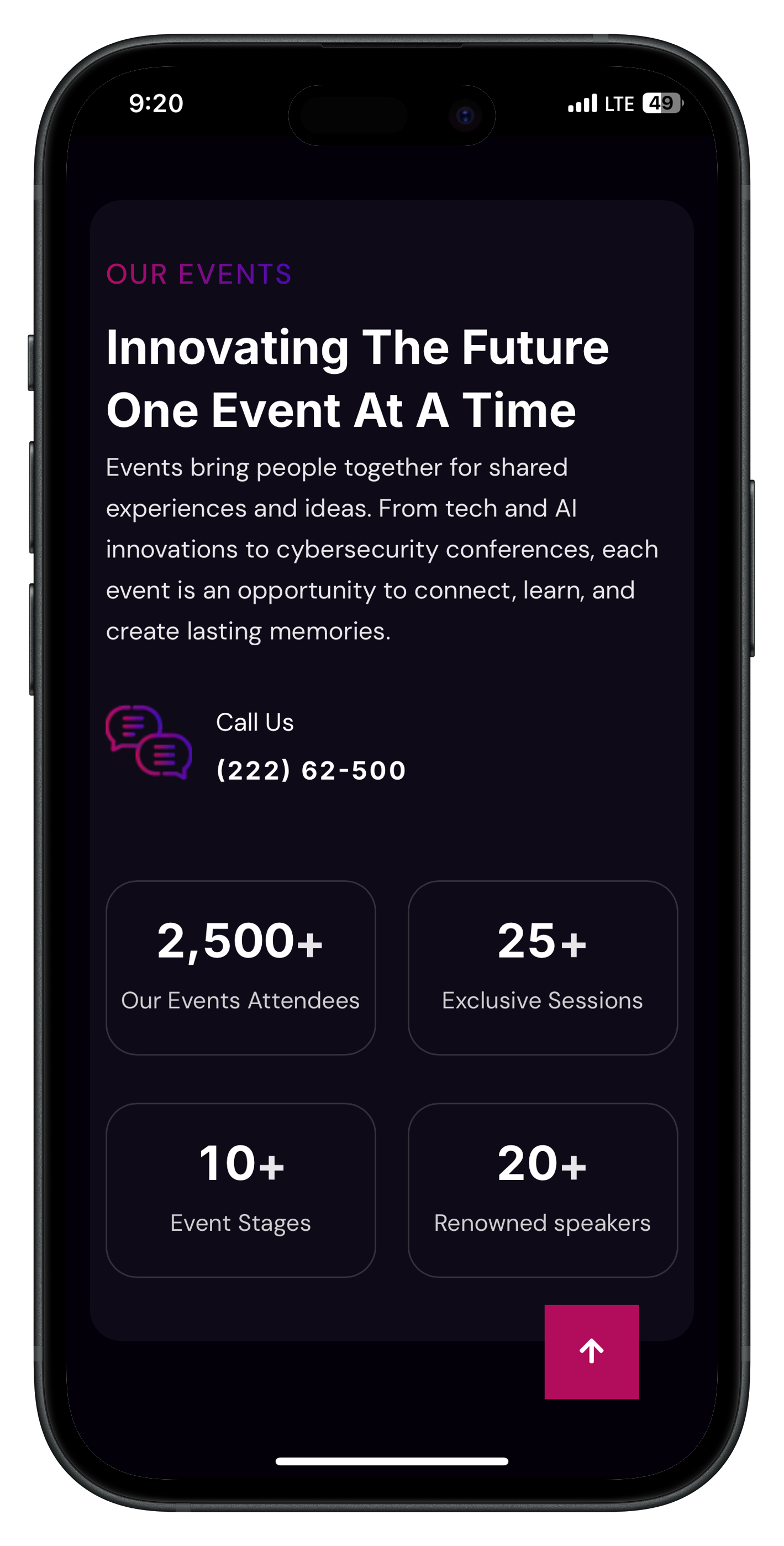 AIU Events App - Slide 3